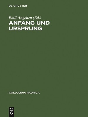 cover image of Anfang und Ursprung